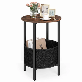 Giantex Round End Table entry bench, mudroom storage