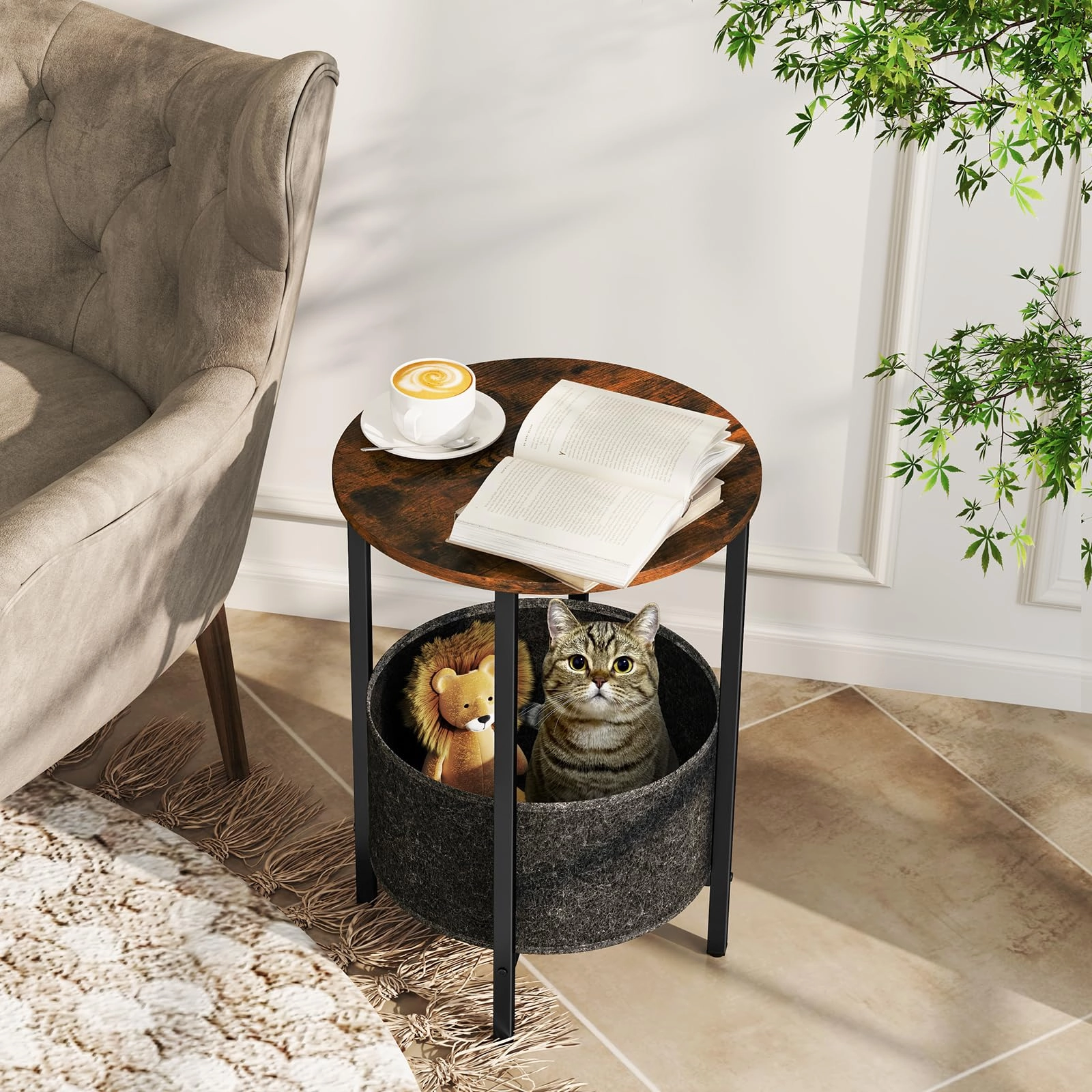 Giantex Round End Table