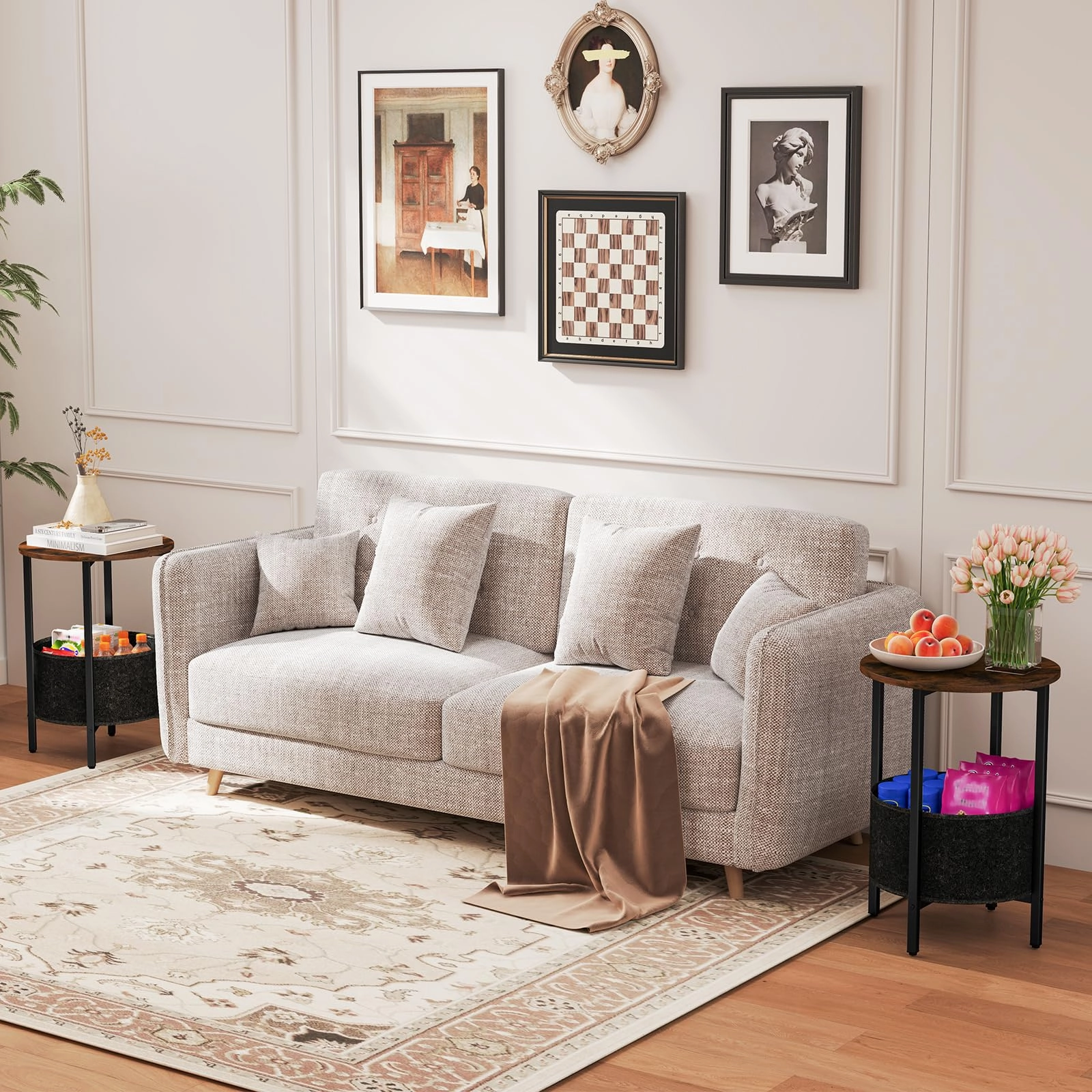 Giantex Round End Table