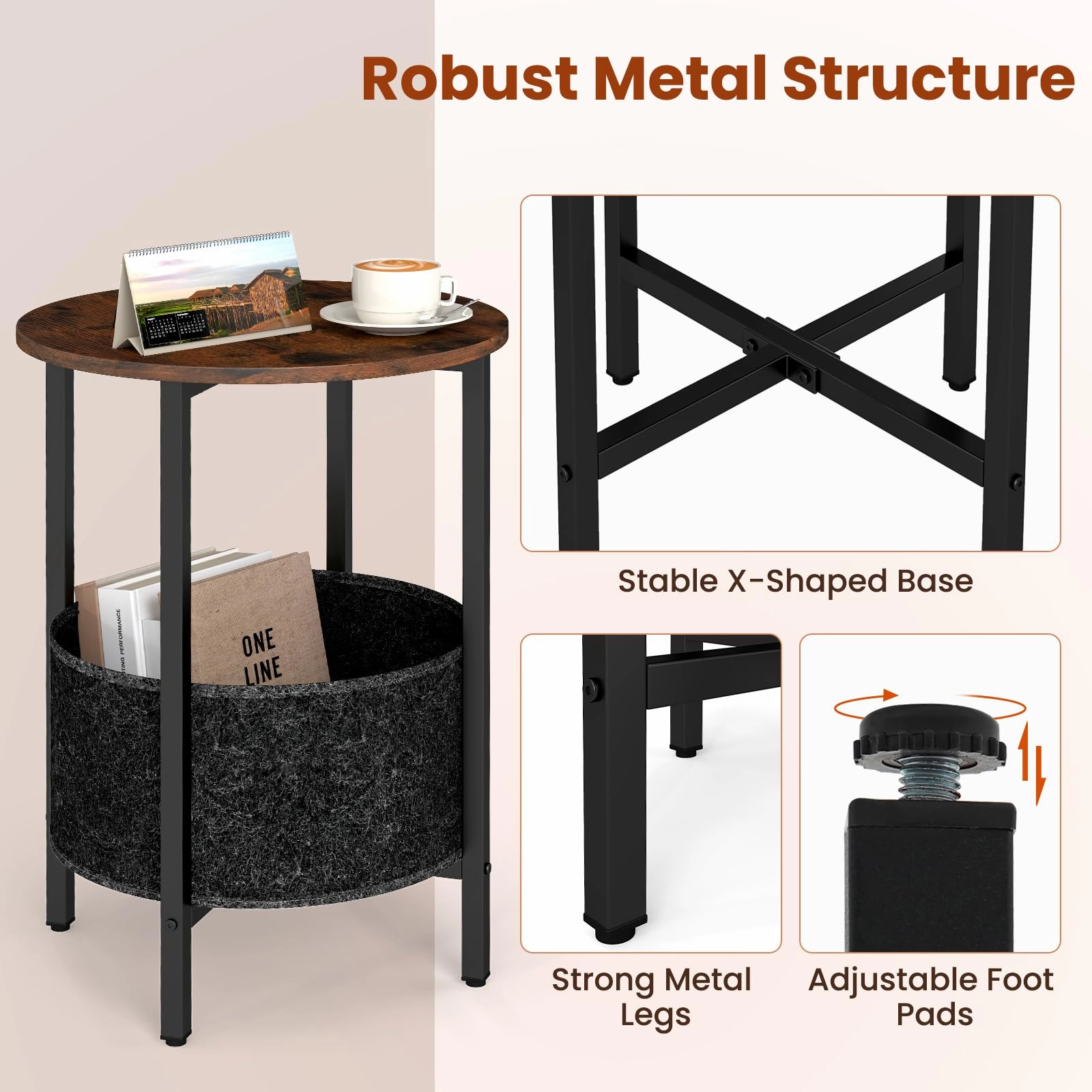 Giantex Round End Table