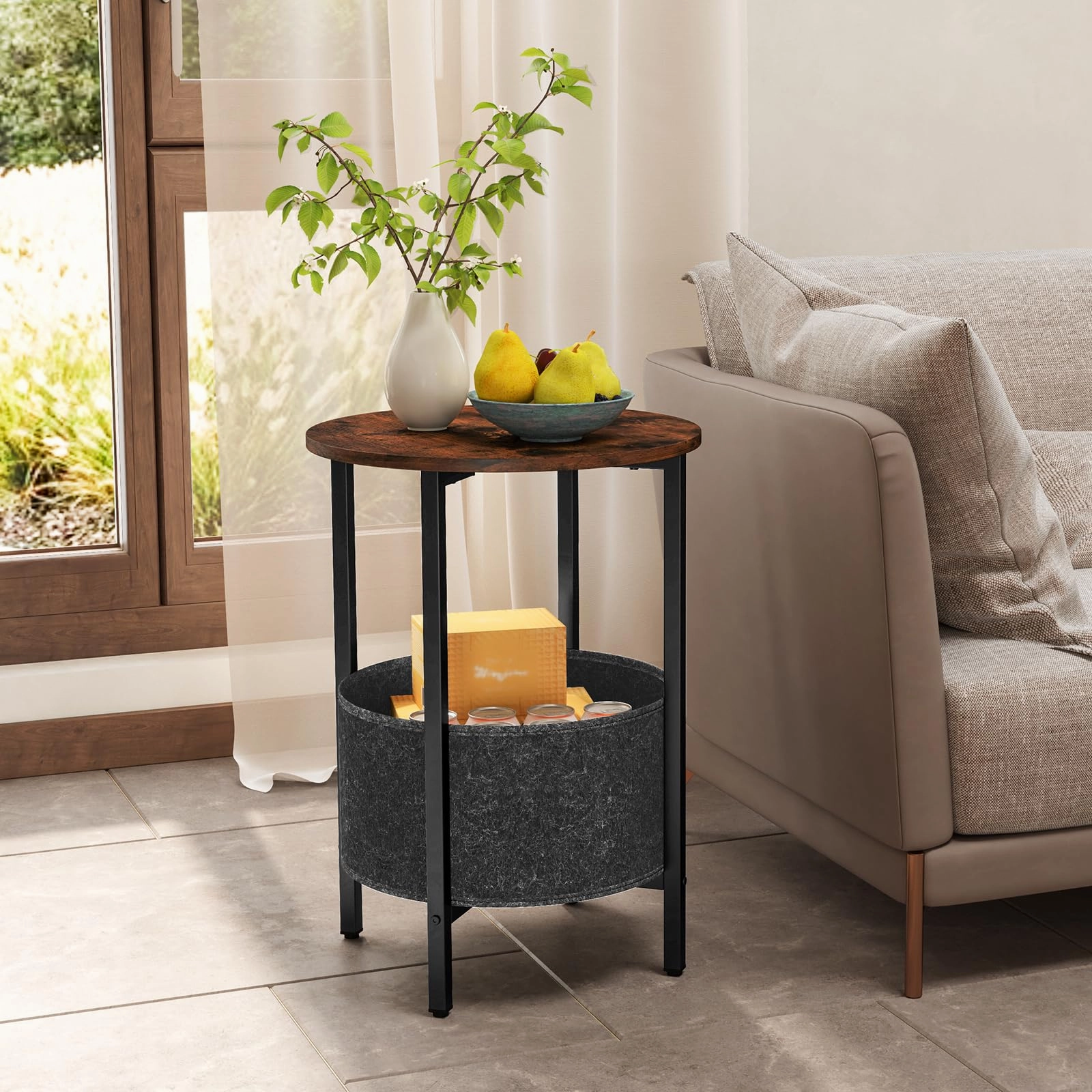 Giantex Round End Table