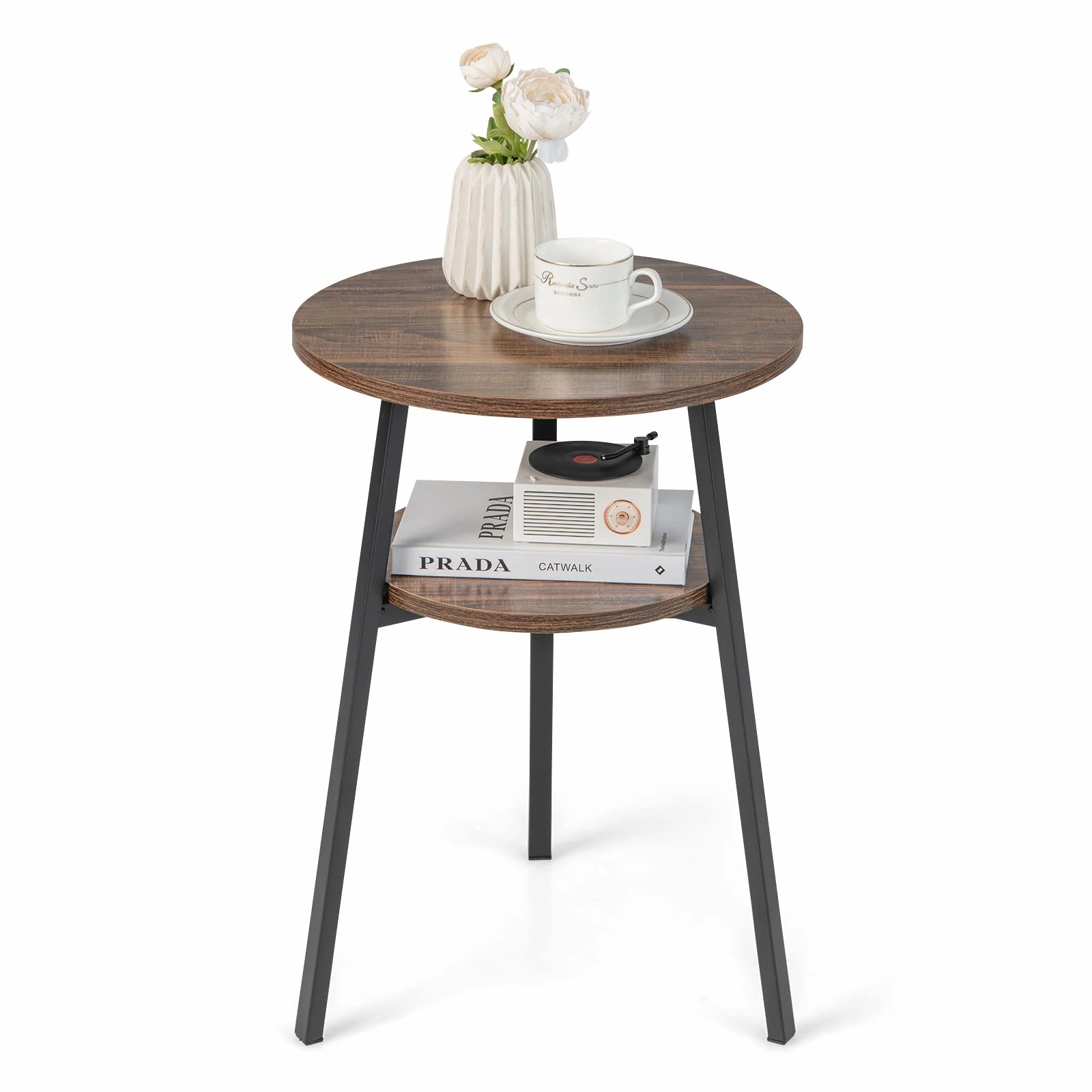 Giantex Round End Table Set