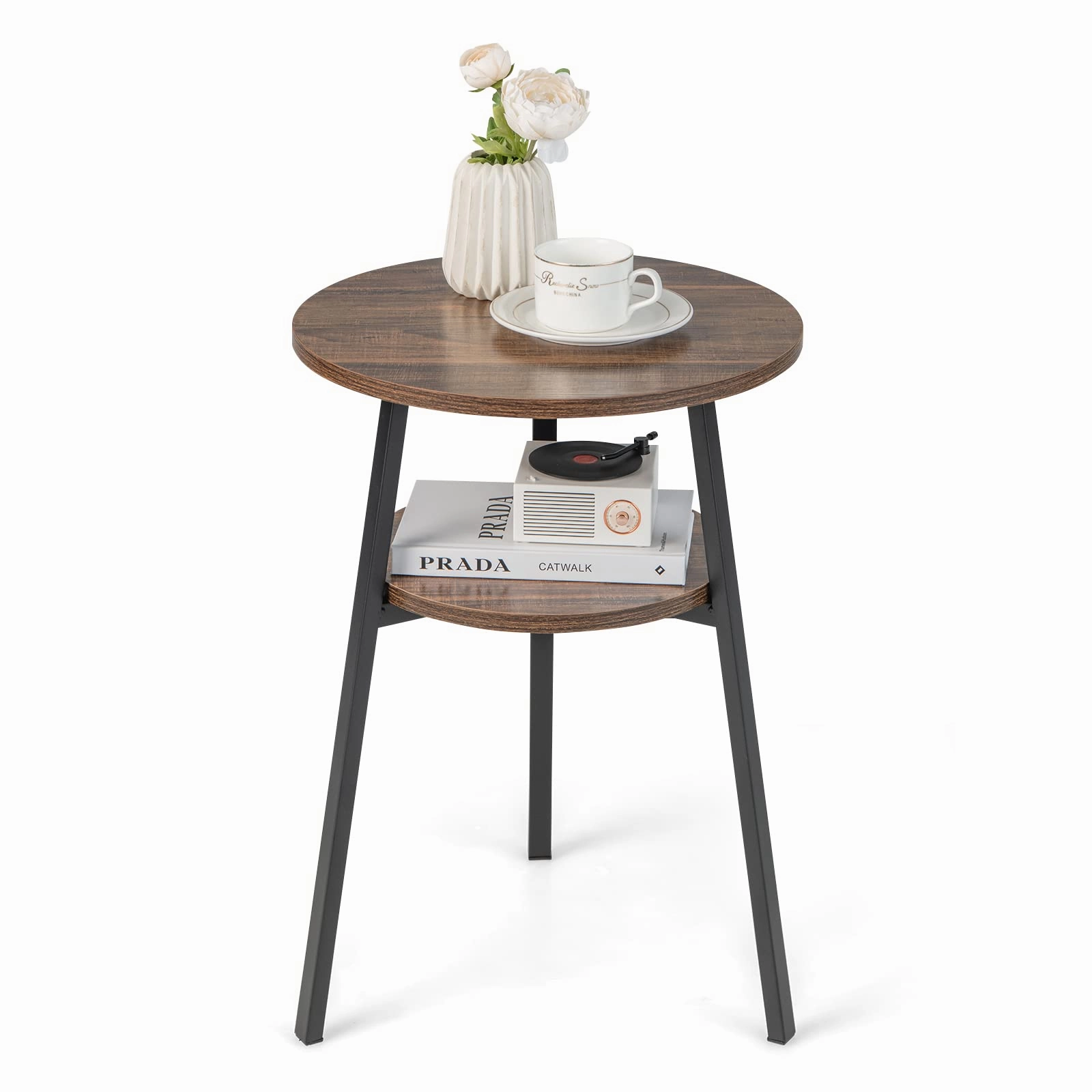 Giantex Round End Table Set