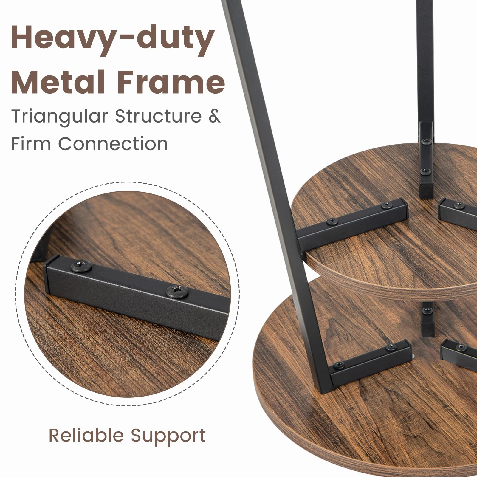 Giantex Round End Table Set