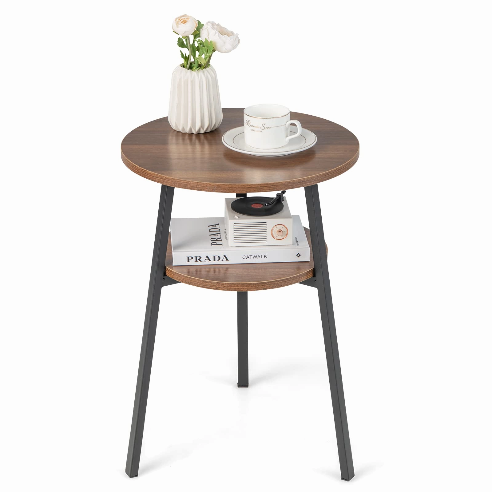 Giantex Round End Table Set