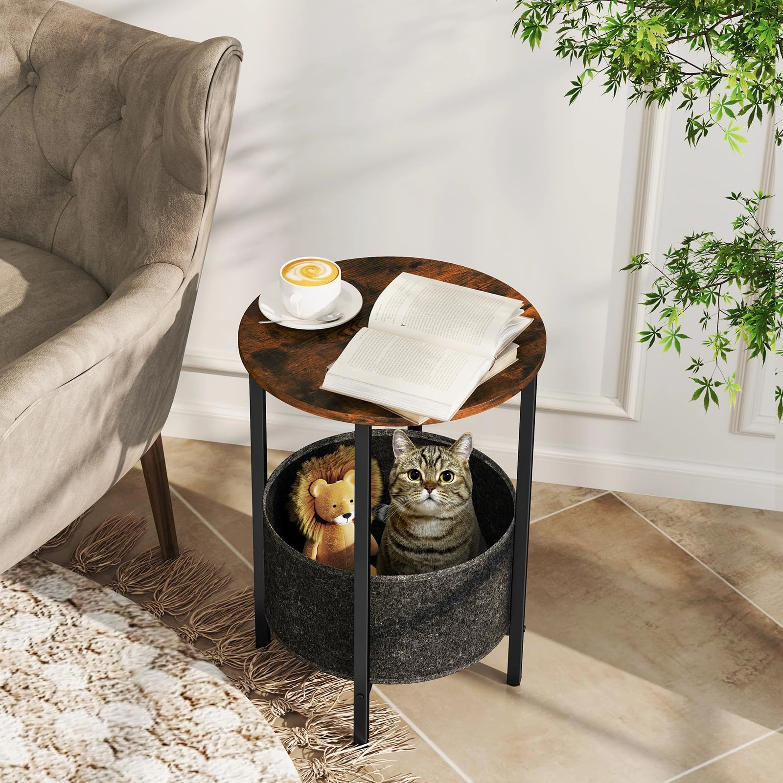Giantex Round End Table