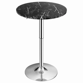 Giantex Round Pub Table Height Adjustable, 360 Degree Swivel Cocktail Pub Table, Office Bar Table kitchen towel, placemats