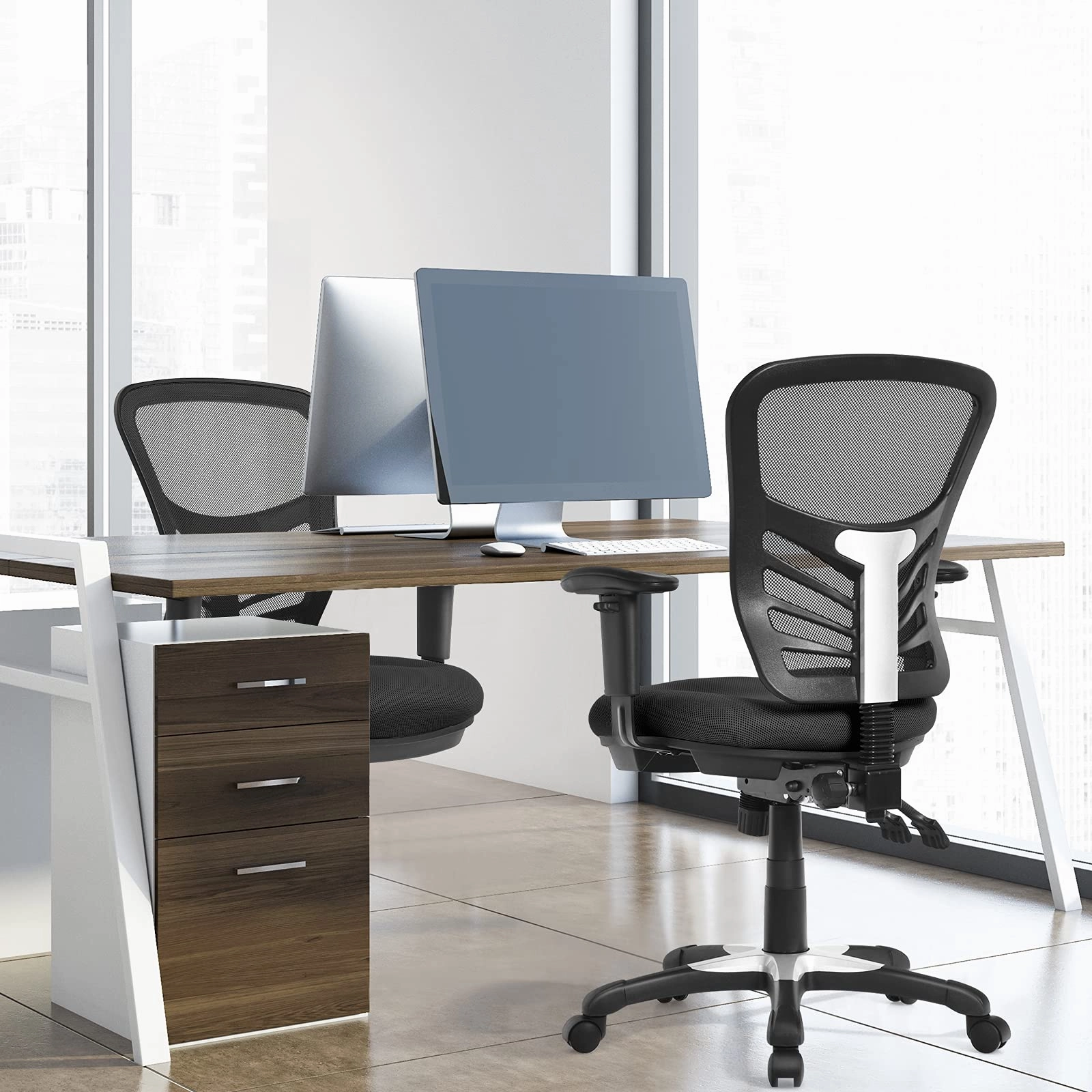 Giantex Seat Tilt Adjustment Office Chair for Working Studying Gaming