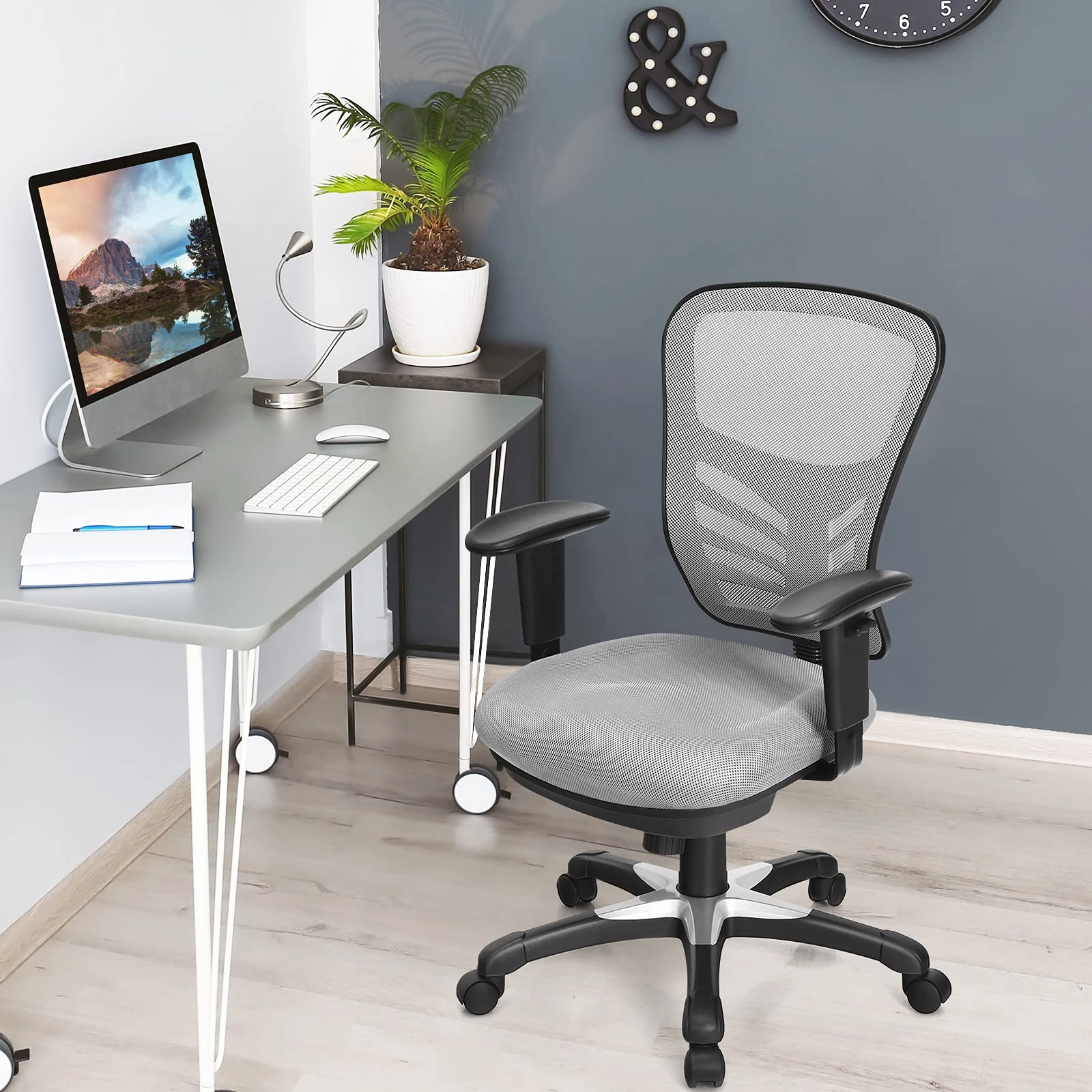 Giantex Seat Tilt Adjustment Office Chair for Working Studying Gaming