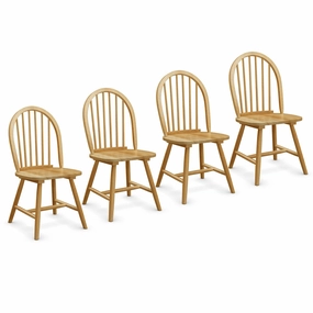 Giantex Set of 2 or 4 Windsor Chairs, Country Wood Chairs kitchen towel, placemats