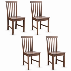 Giantex Set of 4/ 2 Dining Room Side Chair w/High Slat Back, Wood Legs kitchen towel, placemats