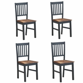 Giantex Set of 4 Wood Dining Chairs, Whitesburg Dining Room Side Chair w/ Wide Seat,Black kitchen towel, placemats