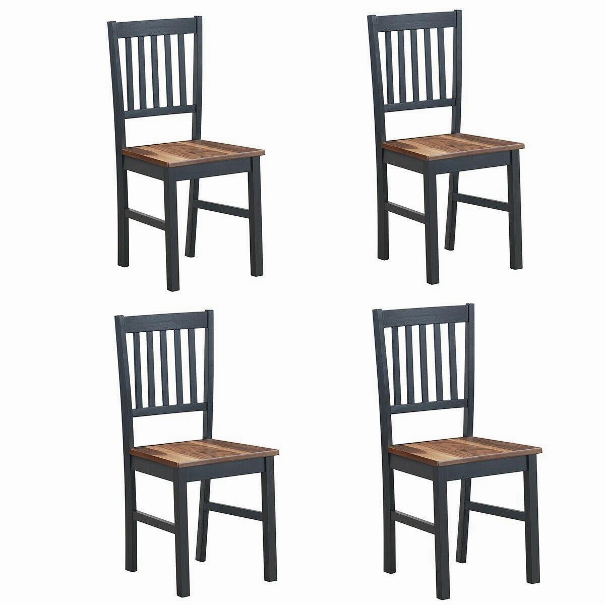 Giantex Set of 4 Wood Dining Chairs, Whitesburg Dining Room Side Chair w/ Wide Seat,Black kitchen towel, placemats