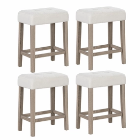 Giantex Sherpa Bar Stools, 24" Counter Height Kitchen Bar Stools with Cushioned Seat kitchen towel, placemats