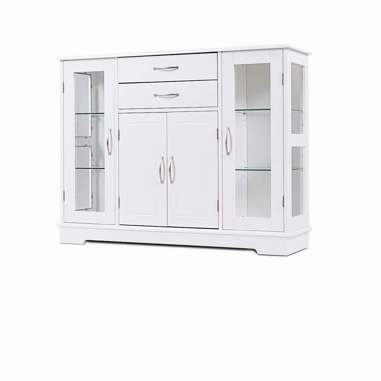 Giantex Sideboard Buffet Server Storage Cabinet W/ 2 Drawers