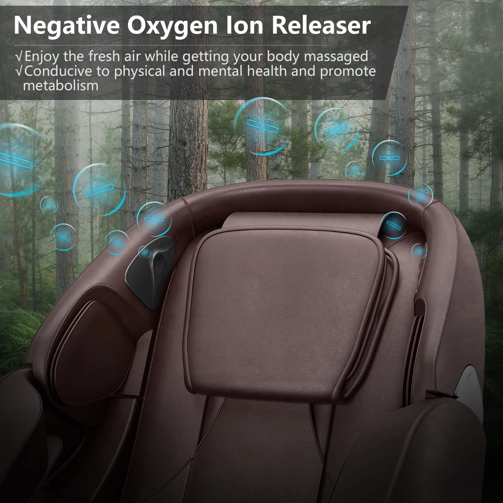 Giantex SL Track Massage Recliner Zero Gravity W/Negative Ion Generator