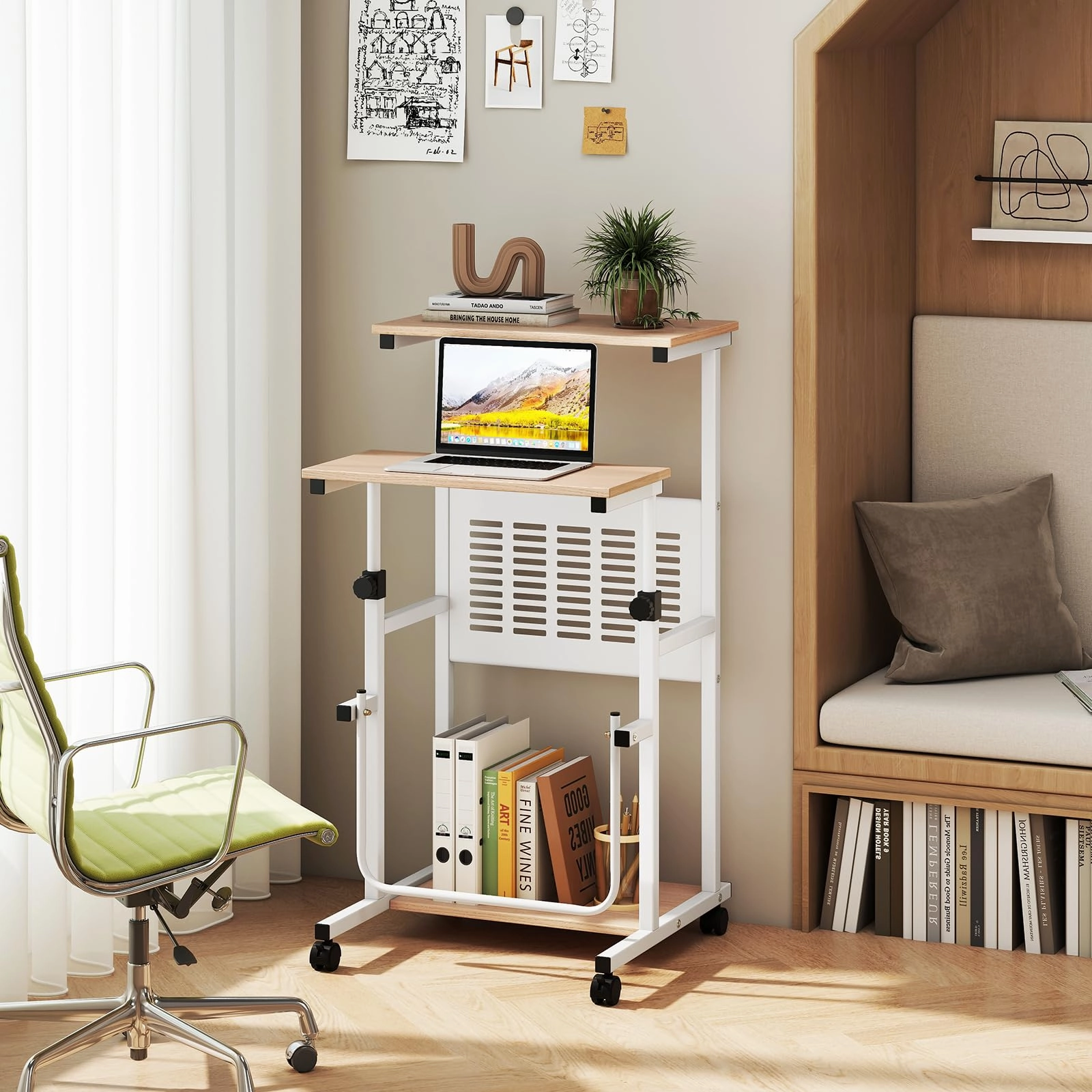 Giantex Small Standing Desk for School Lecture Home Office
