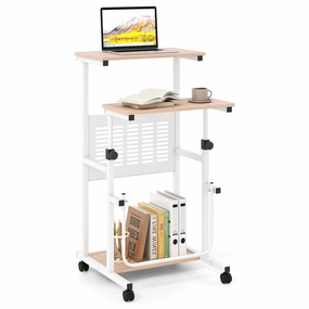 Giantex Small Standing Desk for School Lecture Home Office patio decor, garden accessories