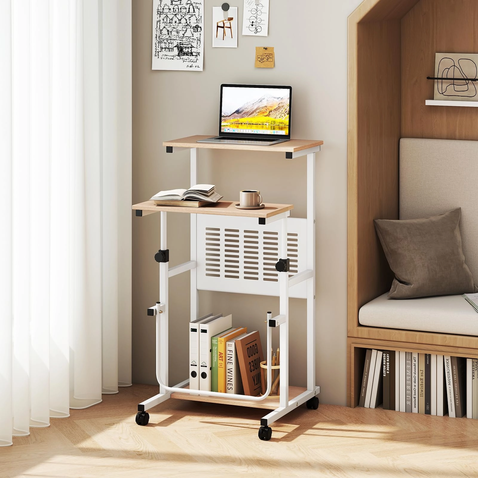 Giantex Small Standing Desk for School Lecture Home Office