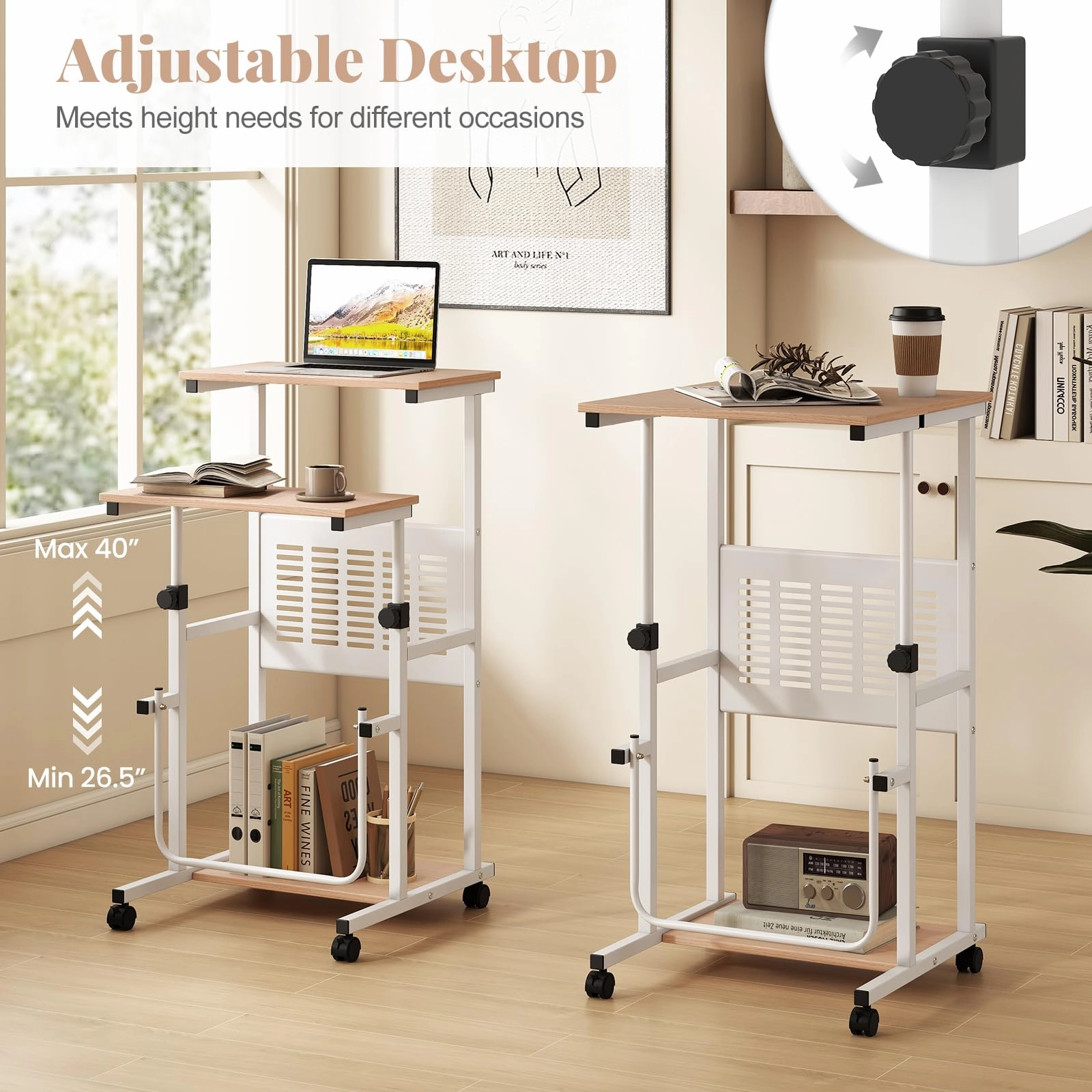Giantex Small Standing Desk for School Lecture Home Office