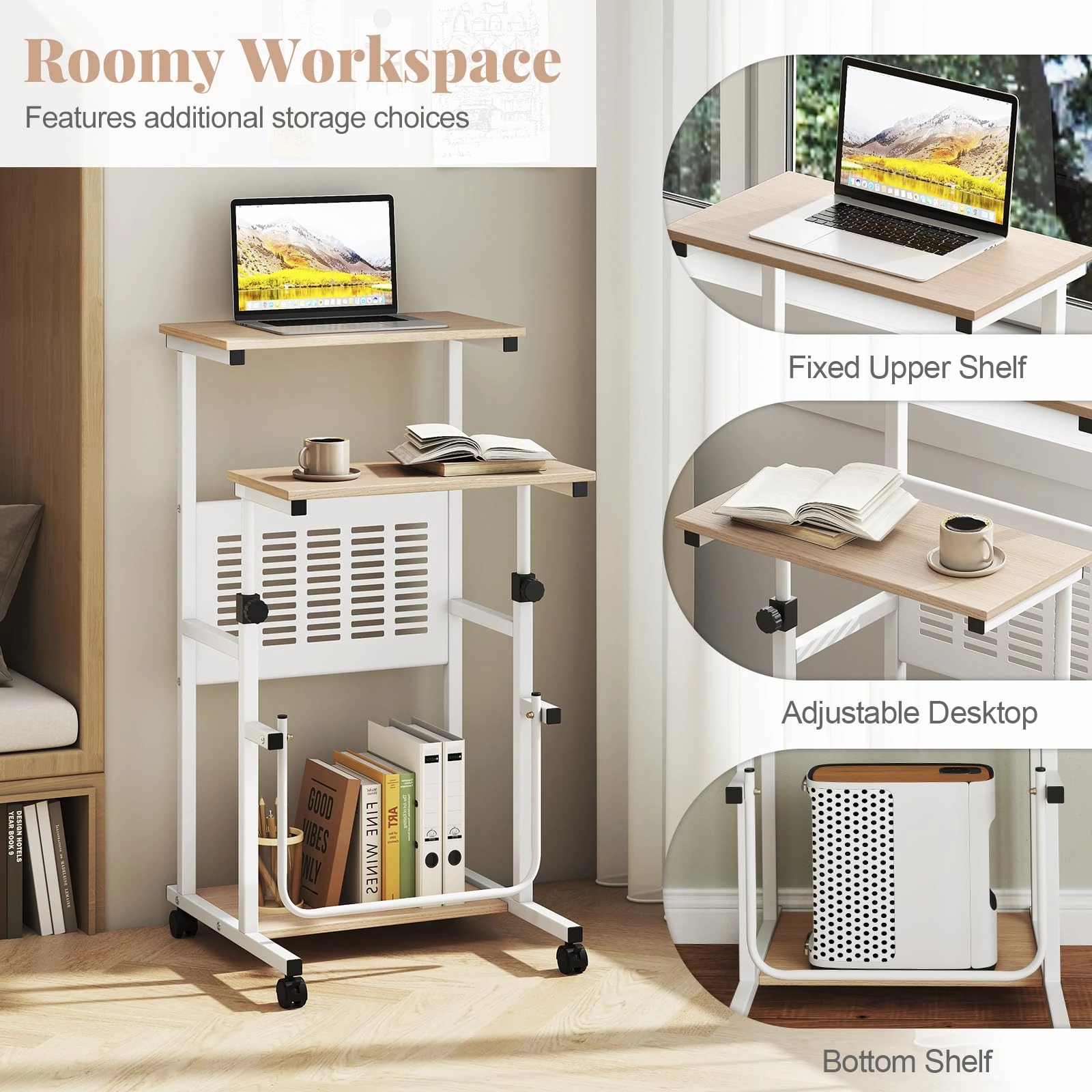 Giantex Small Standing Desk for School Lecture Home Office