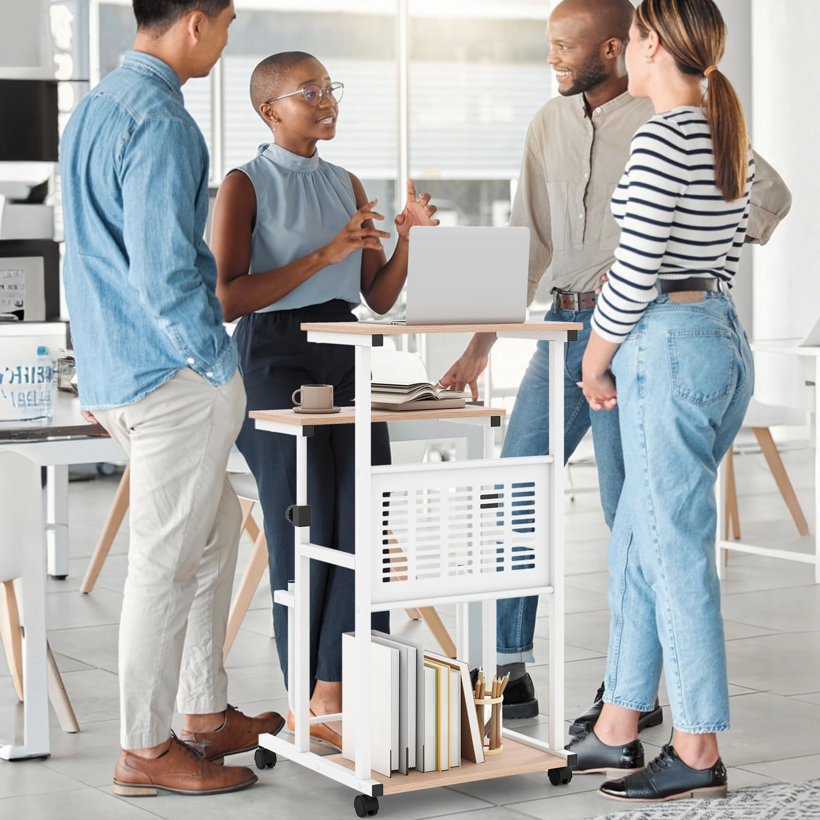 Giantex Small Standing Desk for School Lecture Home Office