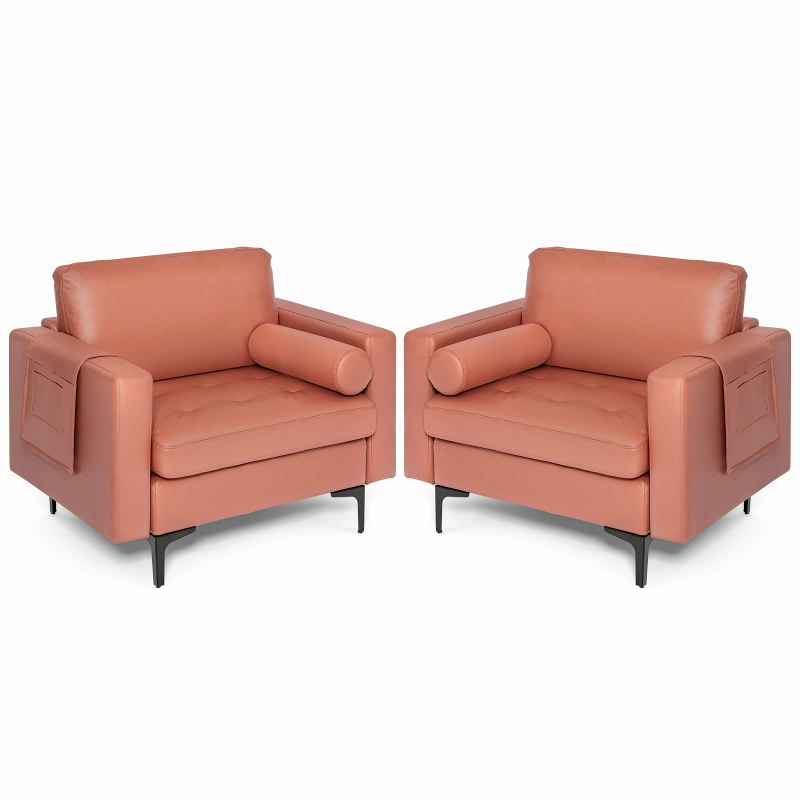 Giantex Sofa Chair, Accent Armchair w/Comfy Cushion