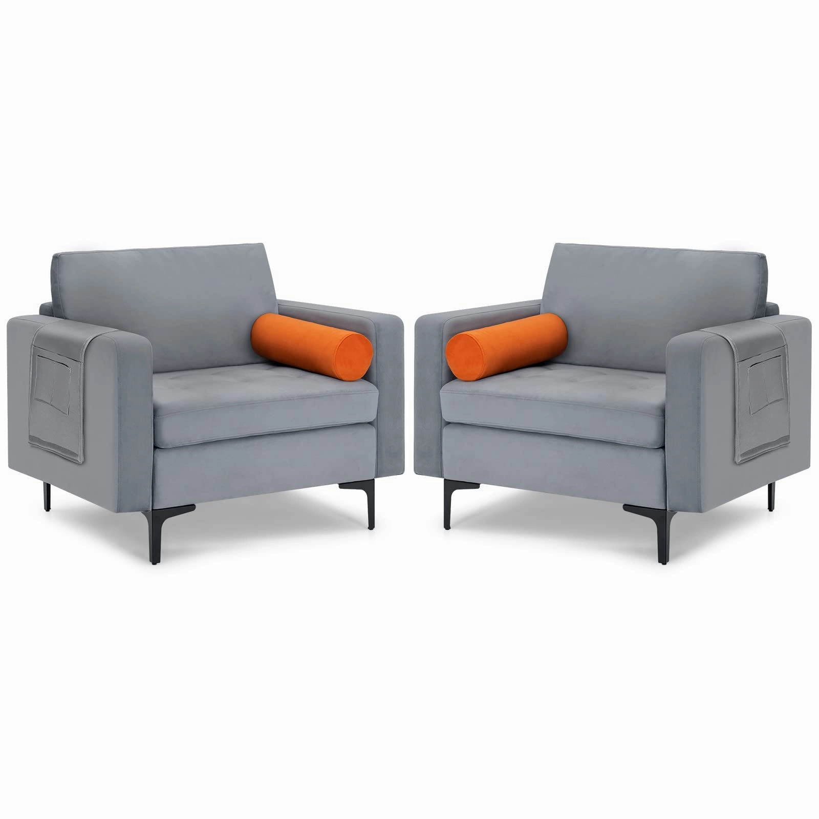 Giantex Sofa Chair, Accent Armchair w/Comfy Cushion
