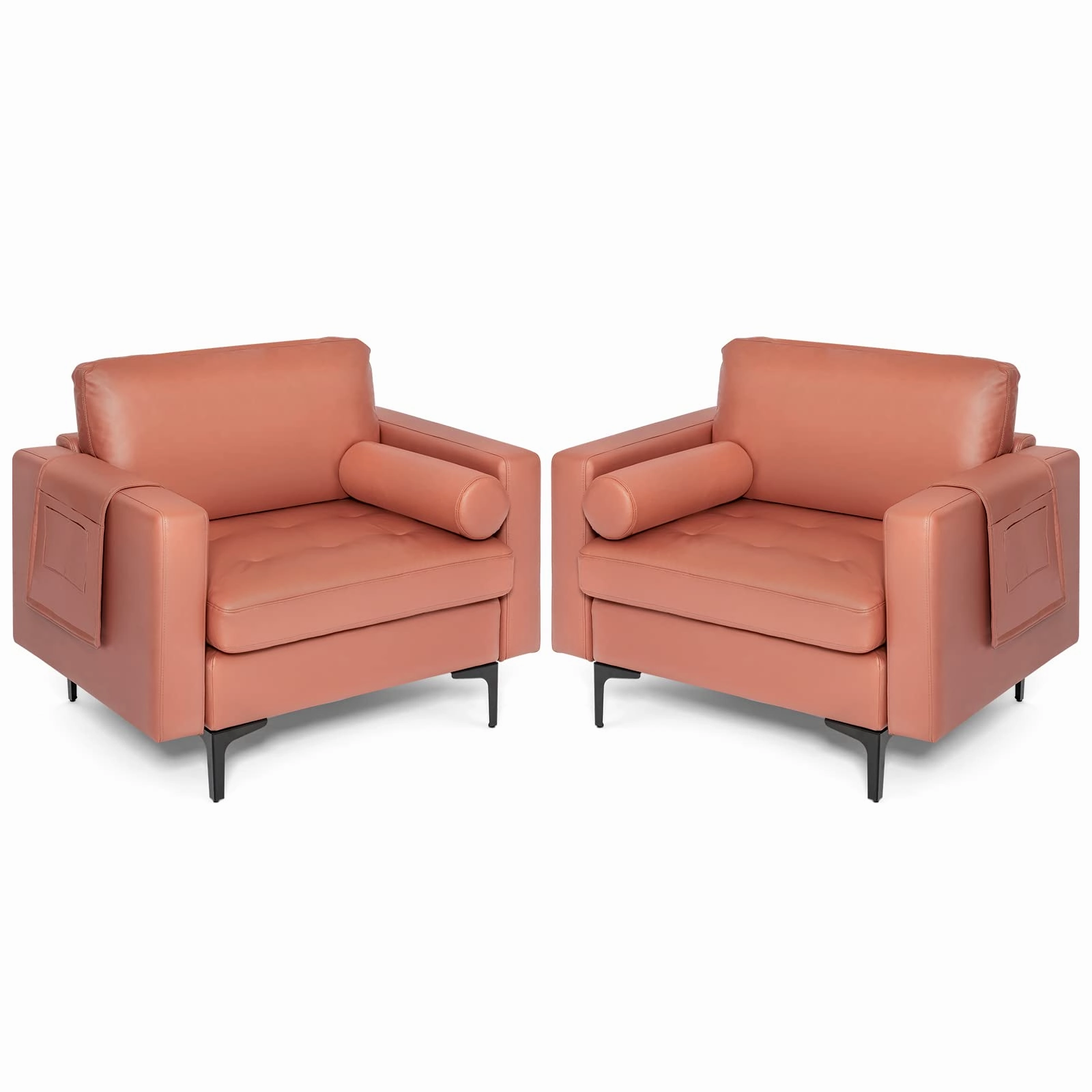 Giantex Sofa Chair, Accent Armchair w/Comfy Cushion