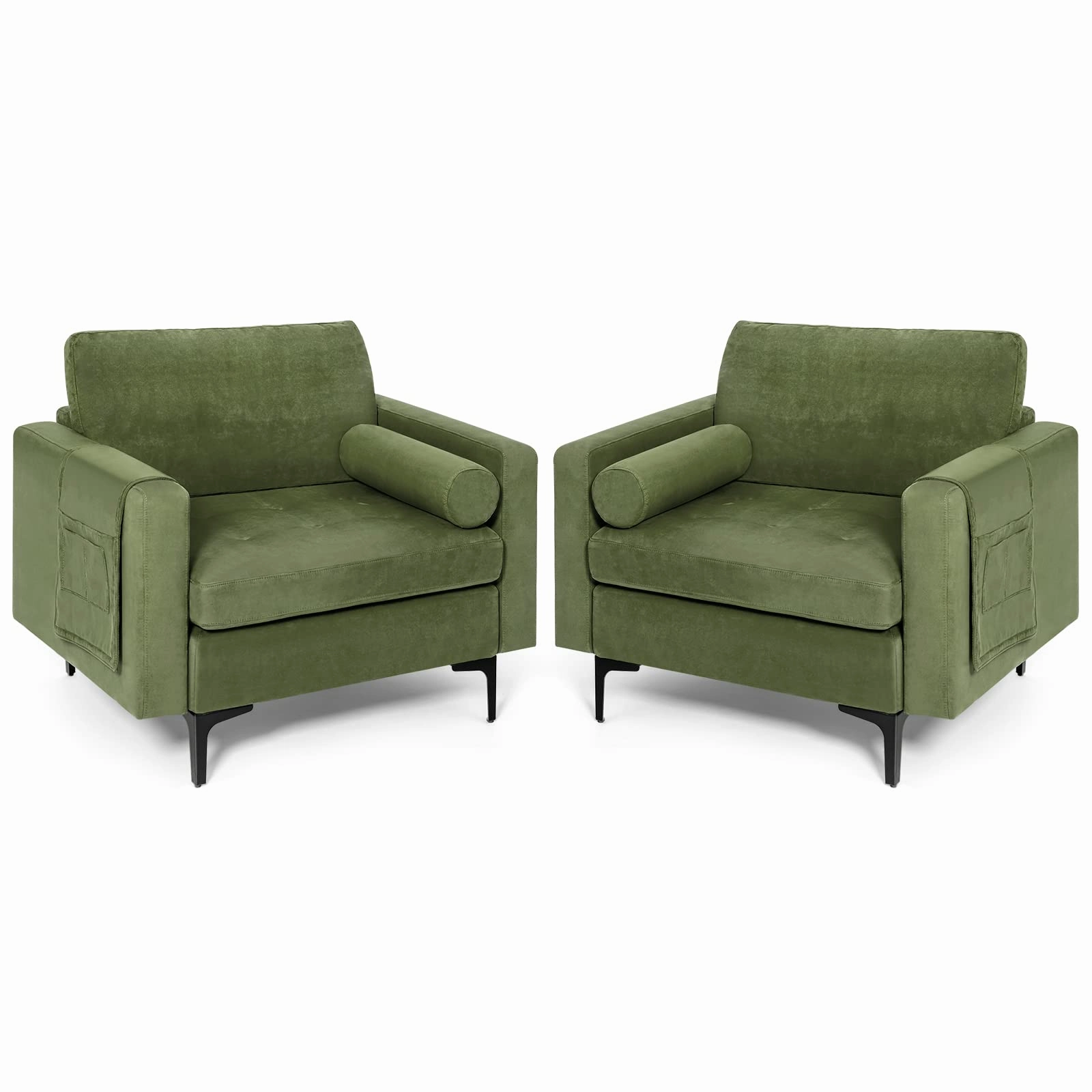 Giantex Sofa Chair, Accent Armchair w/Comfy Cushion