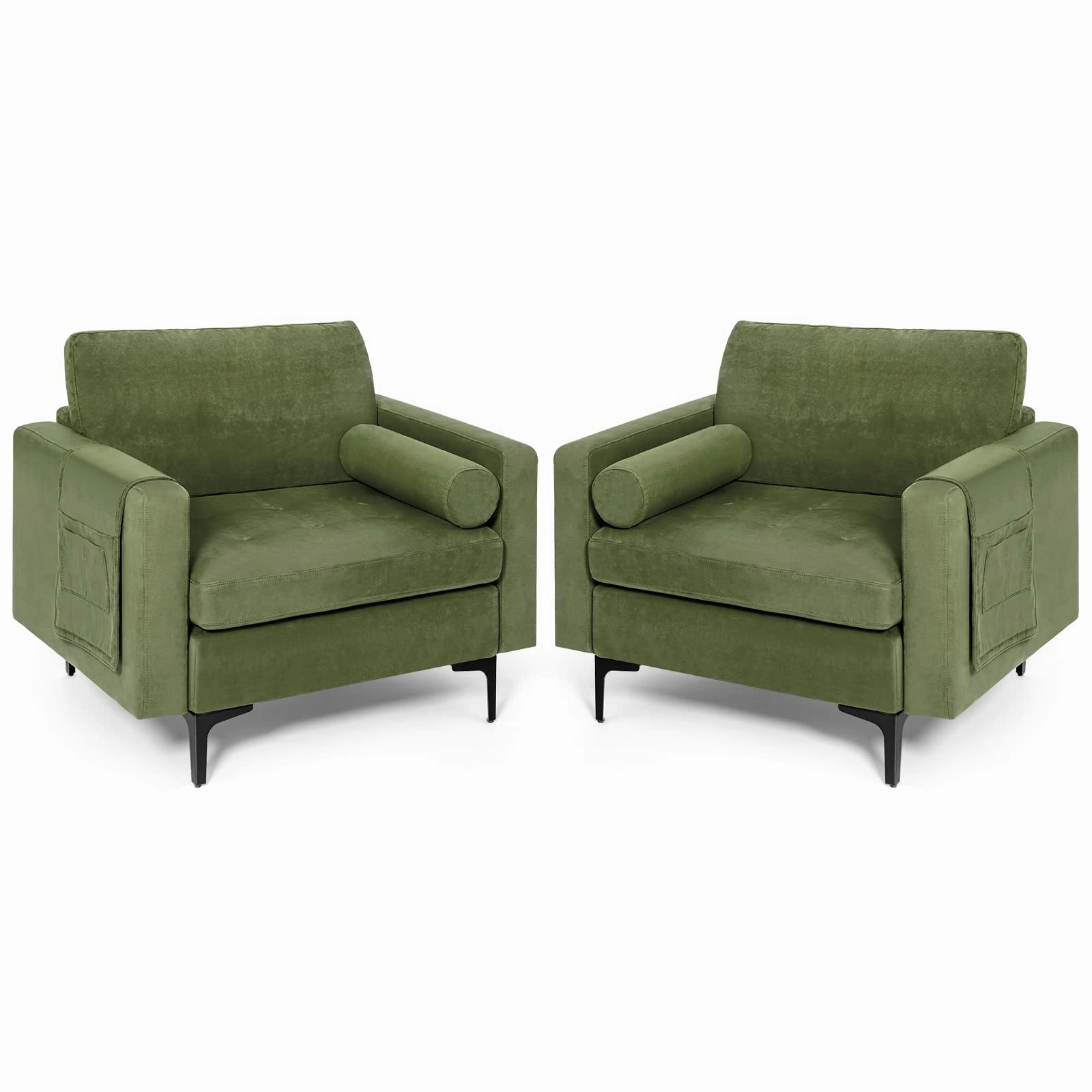Giantex Sofa Chair, Accent Armchair w/Comfy Cushion