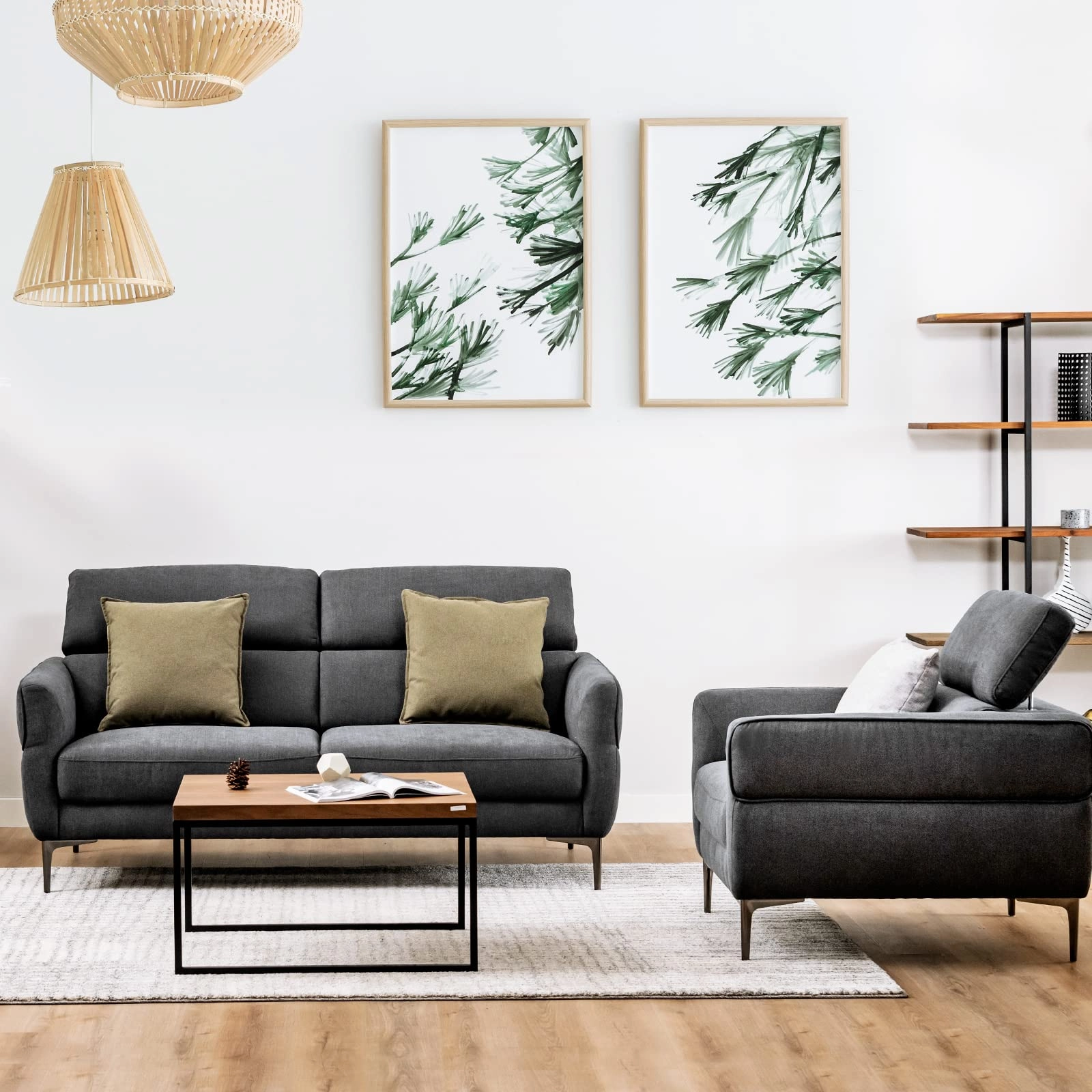 Giantex Sofa Couch and Accent Chairs Set