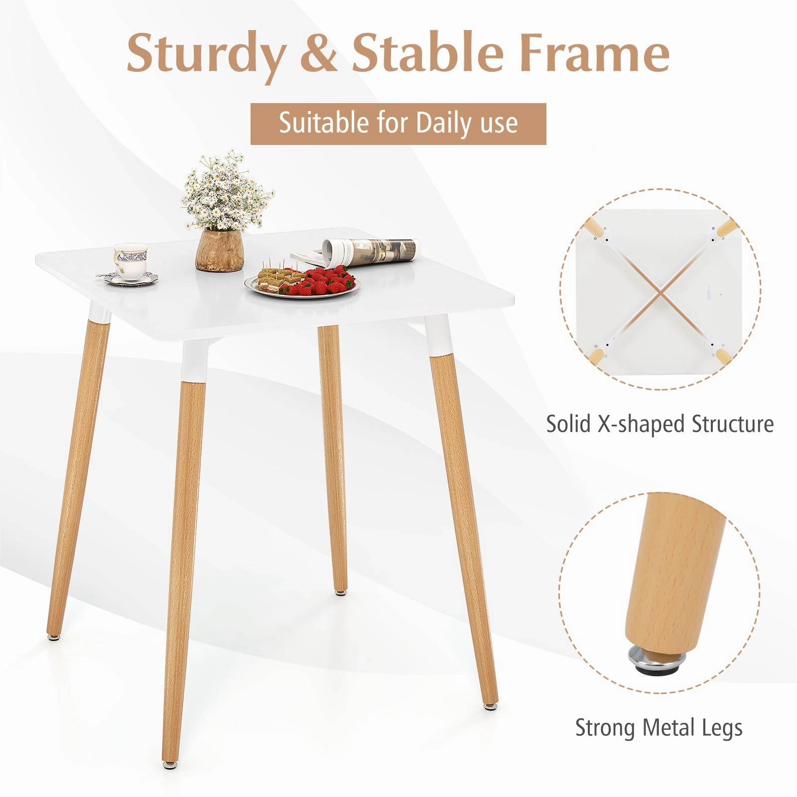 Giantex Square Dining Table