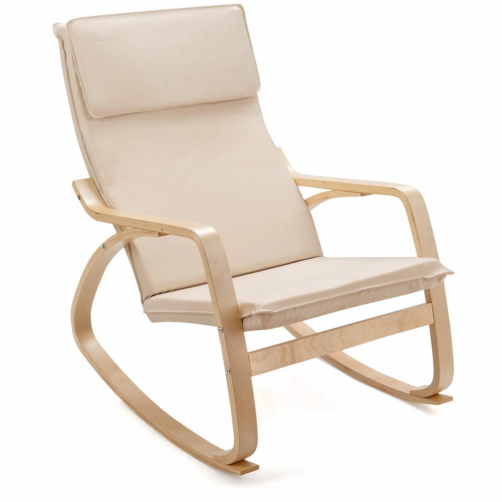 Giantex Stable Wooden Frame Relaxing Modern Leisure Armchair Suitable for Living Room, Bedroom, Balcony, Nursery Room sectional sofa, corner couch
