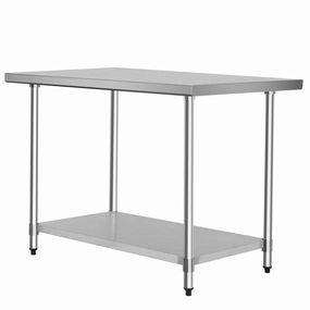 Giantex Stainless Steel Work Table with Shelf Commercial Kitchen Food Prep Table kitchen towel, placemats