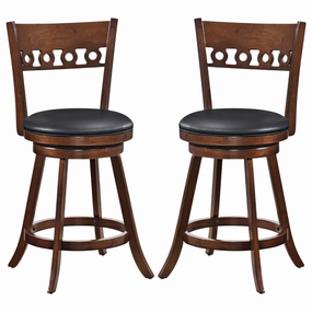 Giantex Swivel Bar Stools, Counter Height Bar Chairs with Back kitchen towel, placemats