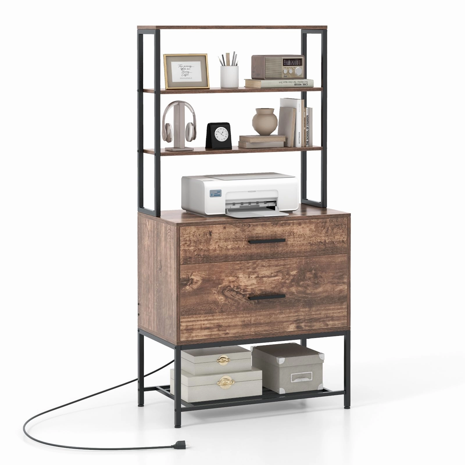 Giantex Tall 2-Drawer File Cabinet - Filing Cabinet outdoor dining set, patio table