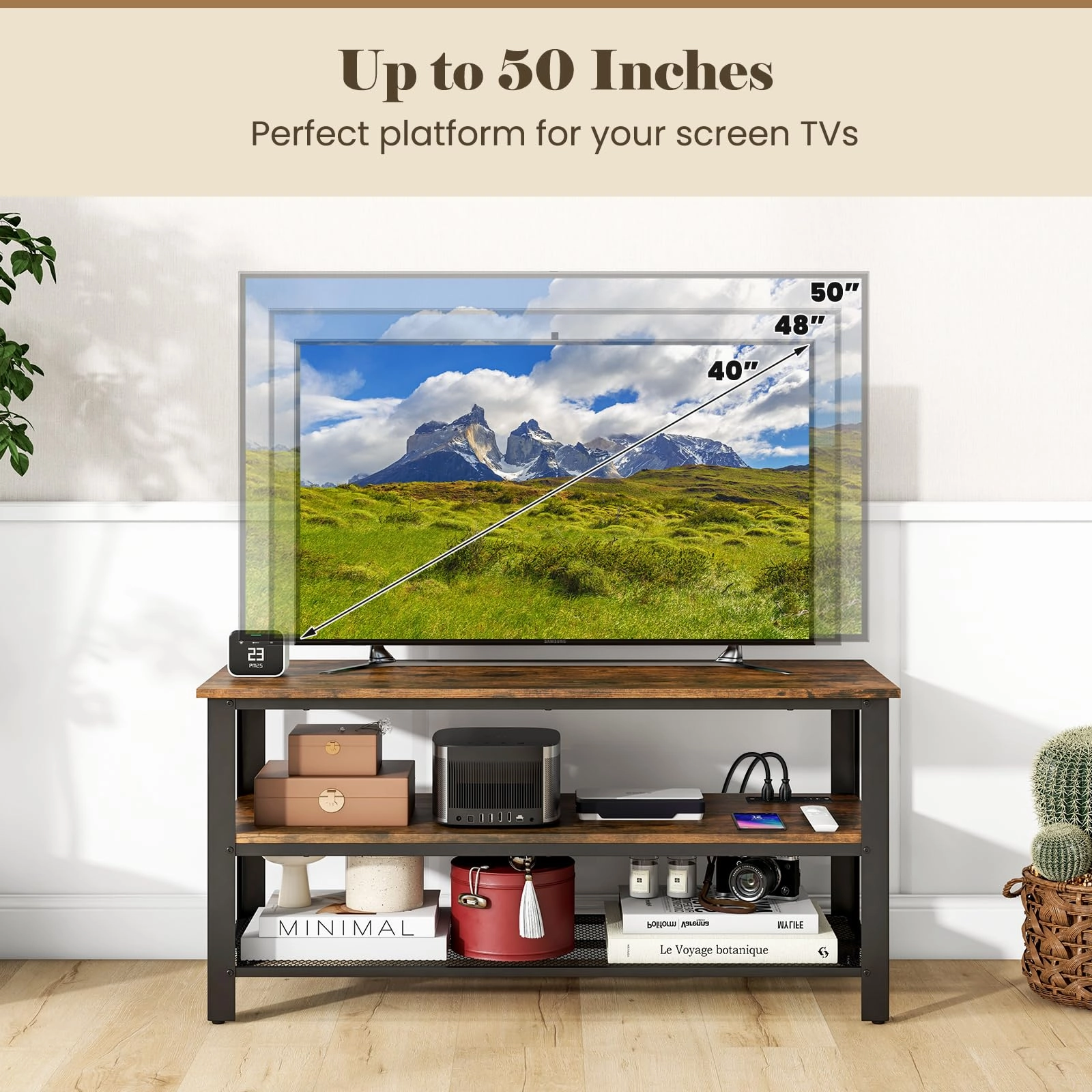 Giantex TV Stand for Bedroom, Entertainment Center for TVs up to 50