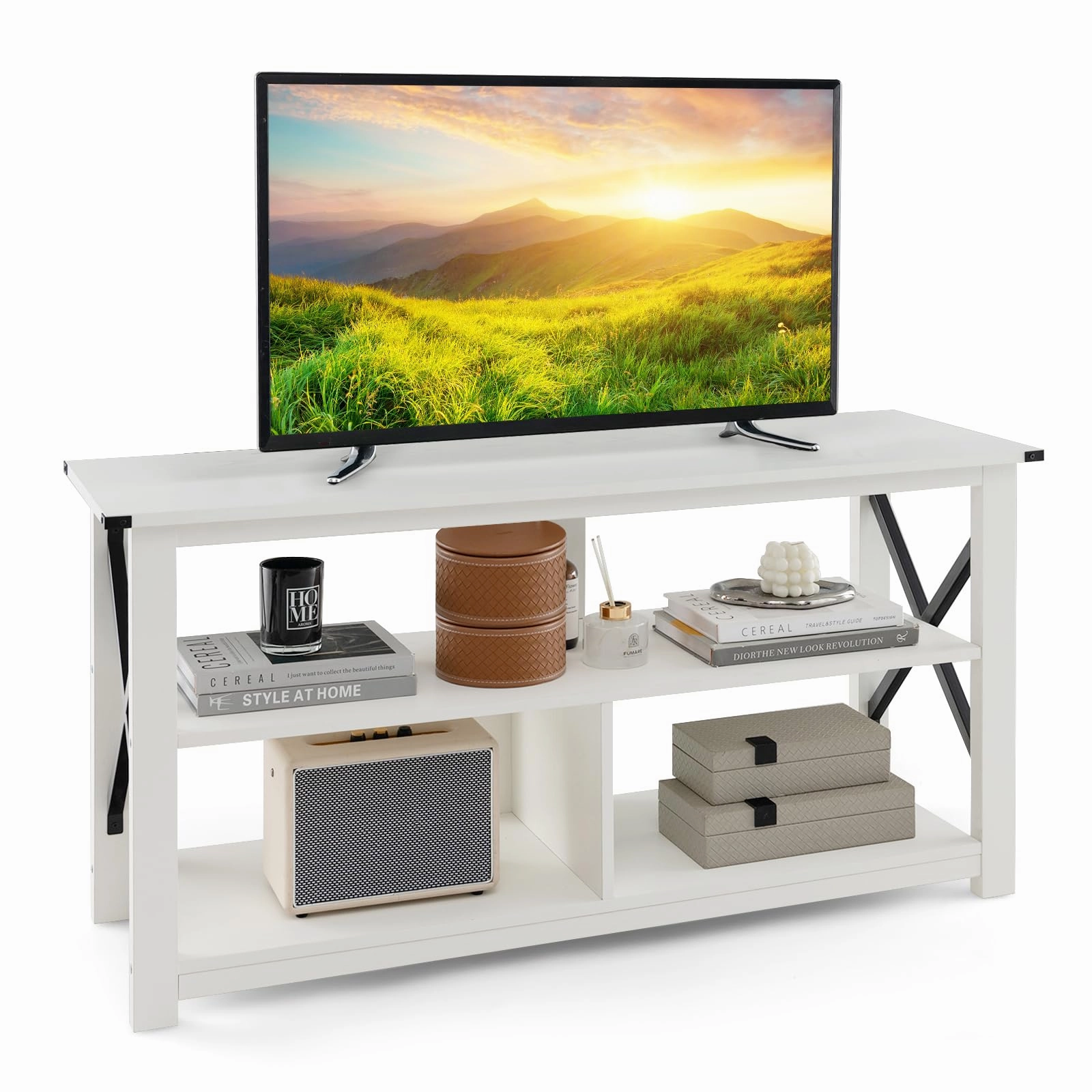 Giantex TV Stand for Bedroom, TV Cabinet for TV Up to 55"