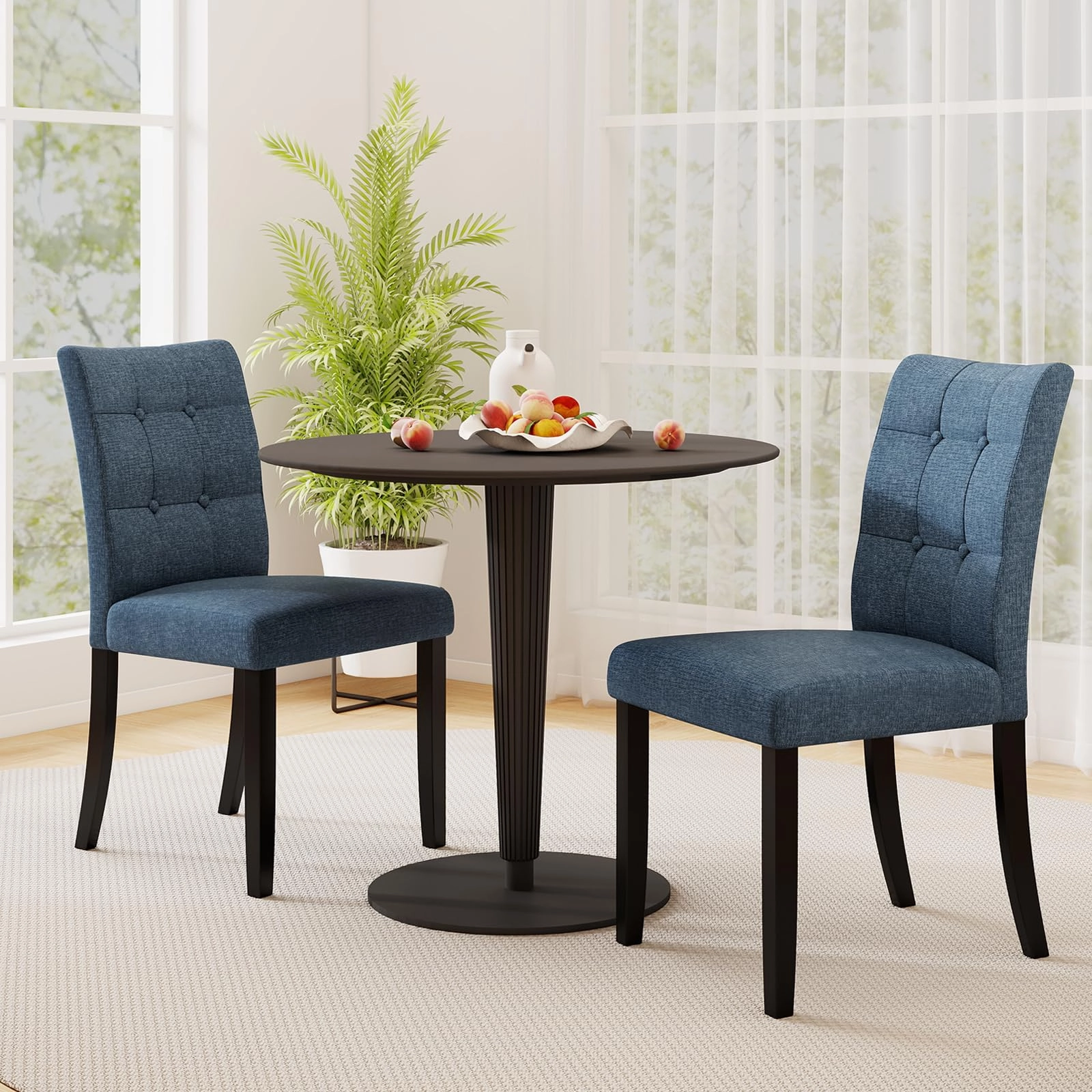 Giantex Upholstered Dining Chairs Set for Restaurant