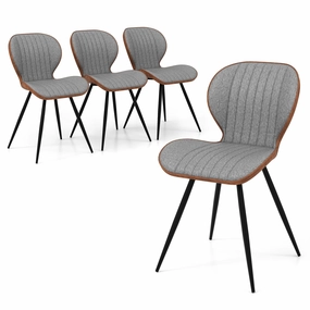 Giantex Upholstered Dining Chairs Set kitchen towel, placemats