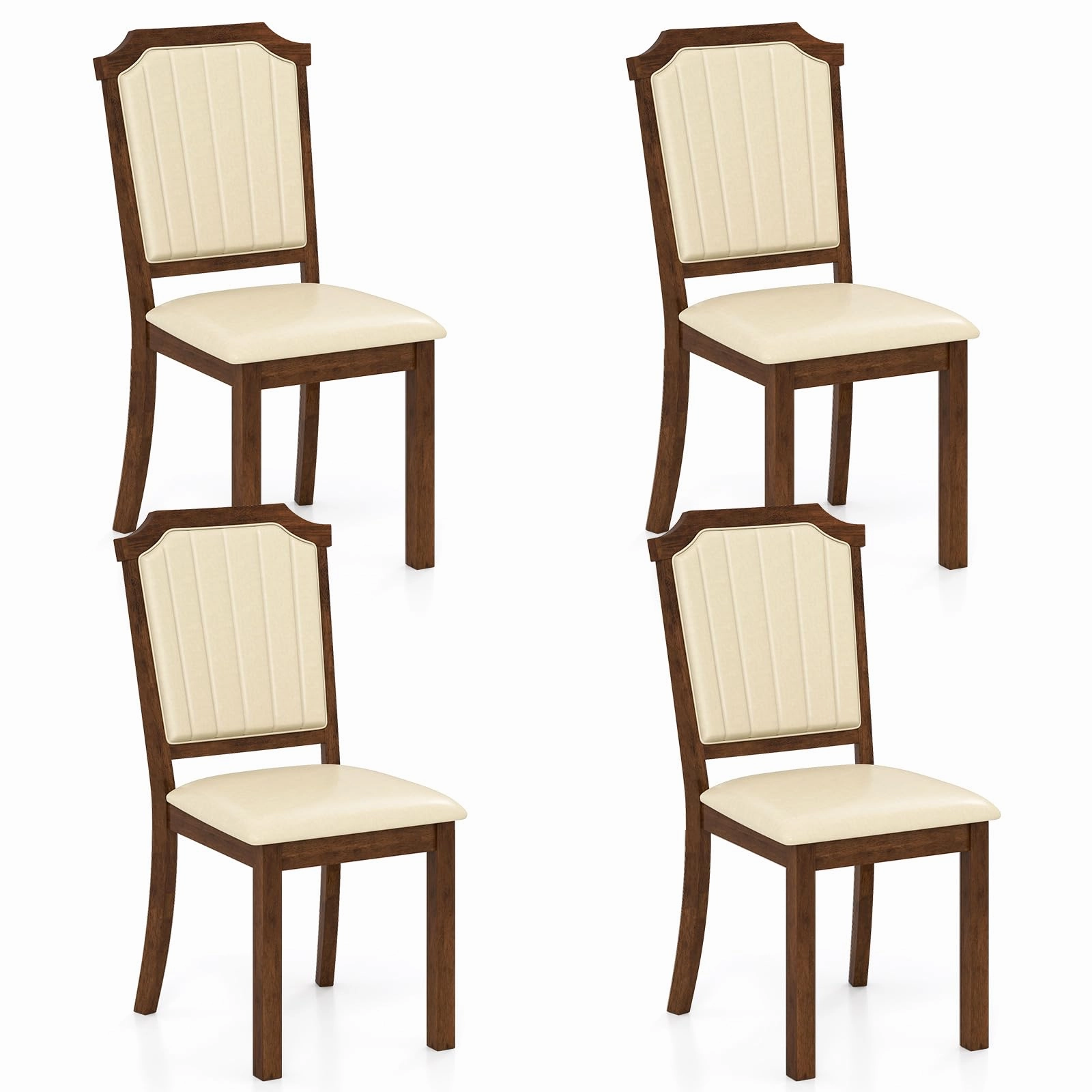 Giantex Upholstered Dining Chairs Set of 2/4 kitchen towel, placemats