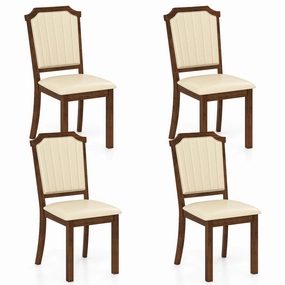 Giantex Upholstered Dining Chairs Set of 2/4 kitchen towel, placemats