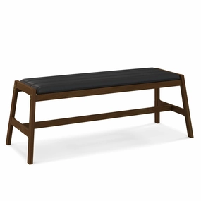 Giantex Upholstered Wood Dining Bench, 50" Entryway Bench w/Padded Seat & Solid Rubber Wood Frame kitchen towel, placemats