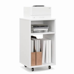 Giantex Vertical Mobile File Cabinet - Rolling Filing Cabinet with 2 Open Shelves, Lockable Casters, White outdoor dining set, patio table