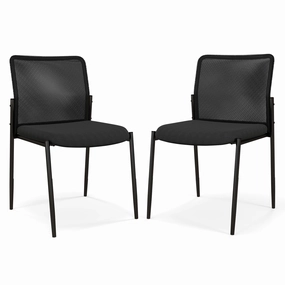 Giantex Waiting Room Chairs - Stackable Guest Chairs w/Ergonomic Backrest outdoor dining set, patio table