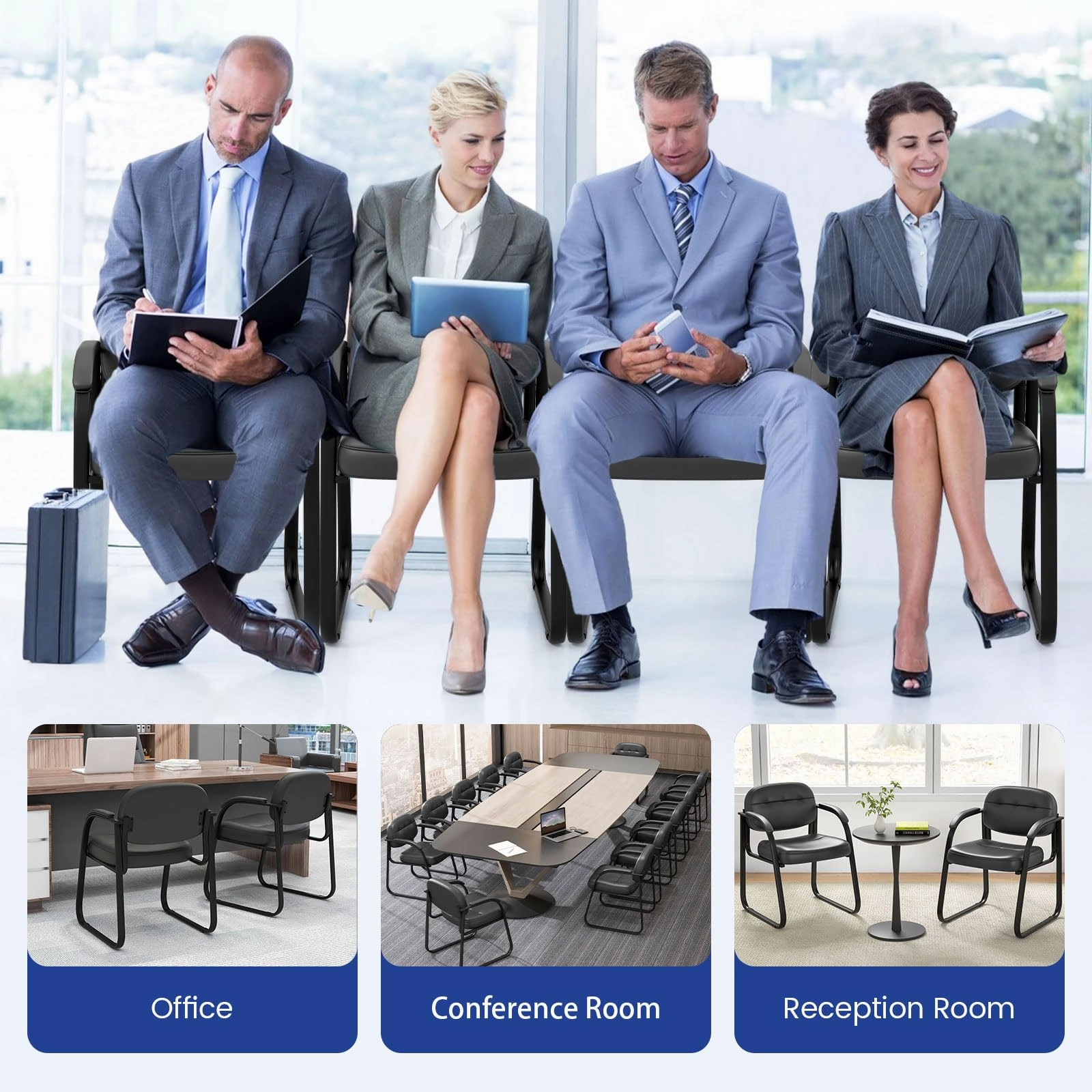 Giantex Waiting Room Chairs Set - Reception Chairs