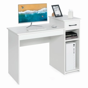 Giantex White Computer Desk patio decor, garden accessories