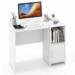 Giantex White Computer Desk with Drawers outdoor dining set, patio table