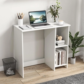 Giantex White Small Desk for Bedroom patio decor, garden accessories